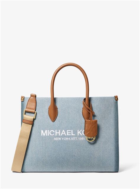 mirella medium denim tote bag